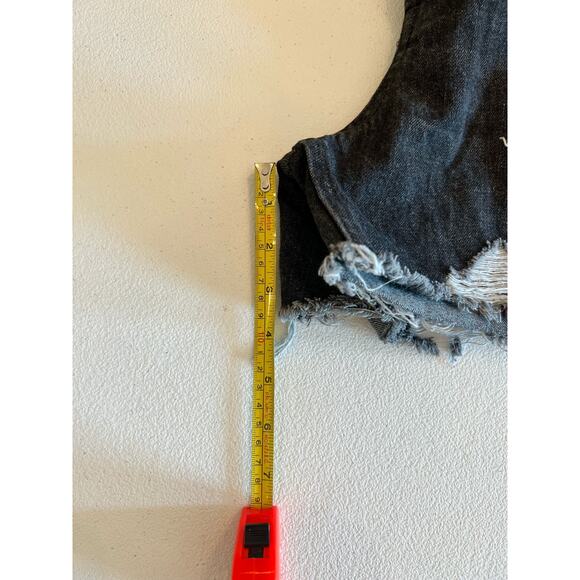 Free People We the Free Lasso Denim Shorts Washed Black Women's Size 29 - Picture 6 of 6